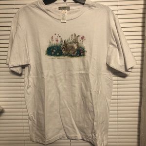White Bunny Graphic Tee